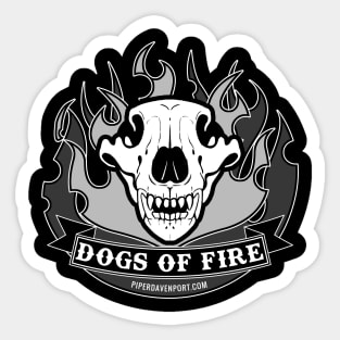 Piper Davenport - Dogs of Fire Logo Sticker